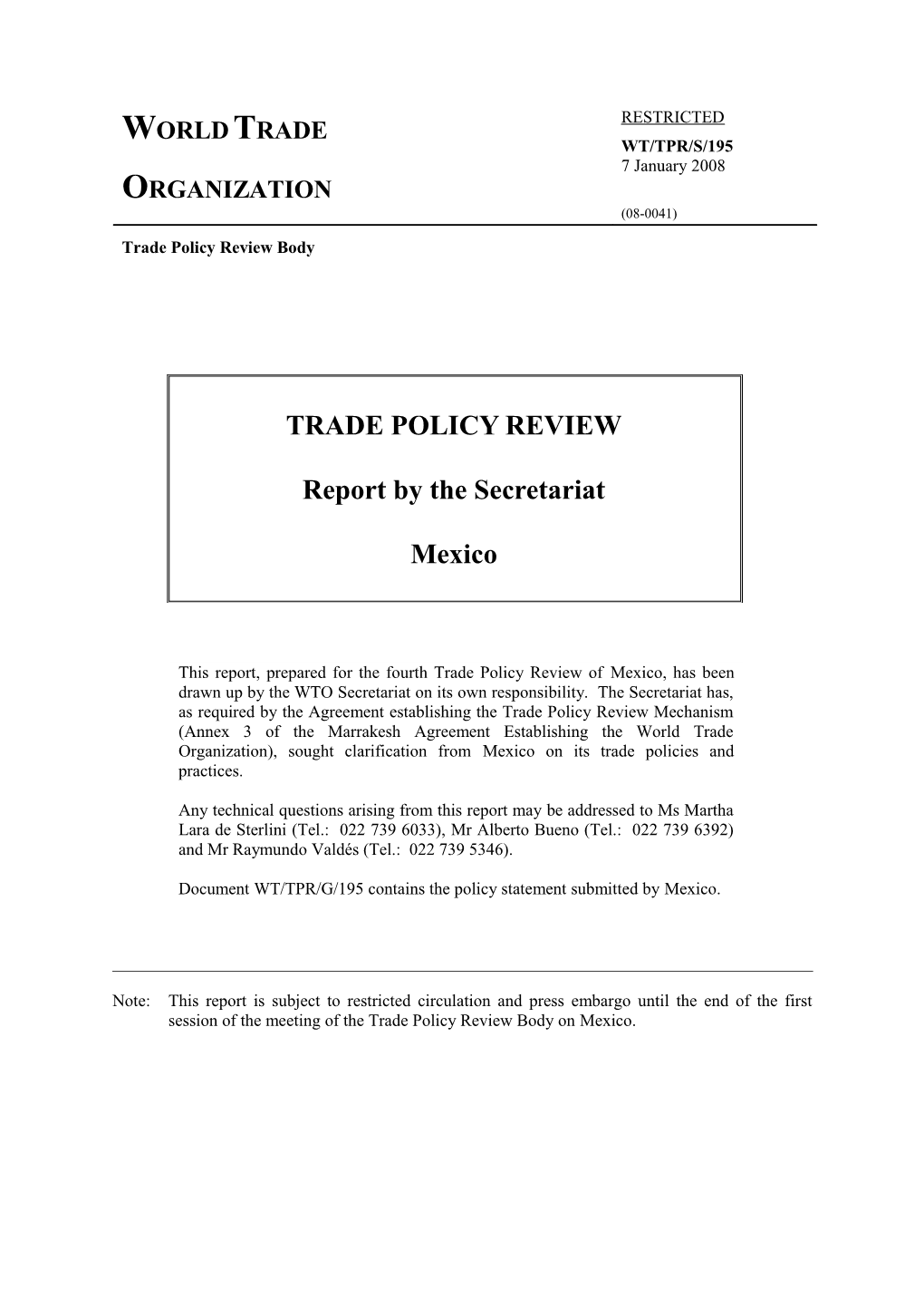 (2)Trade Policy and Investment Frameworkvii