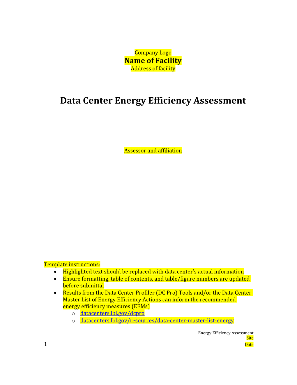 Energy Efficiency Assessment