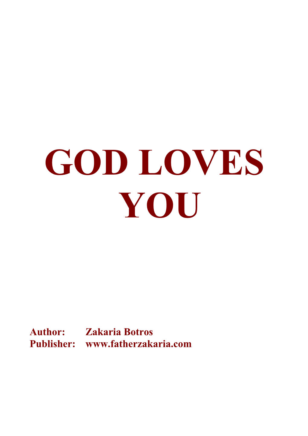 God Loves You