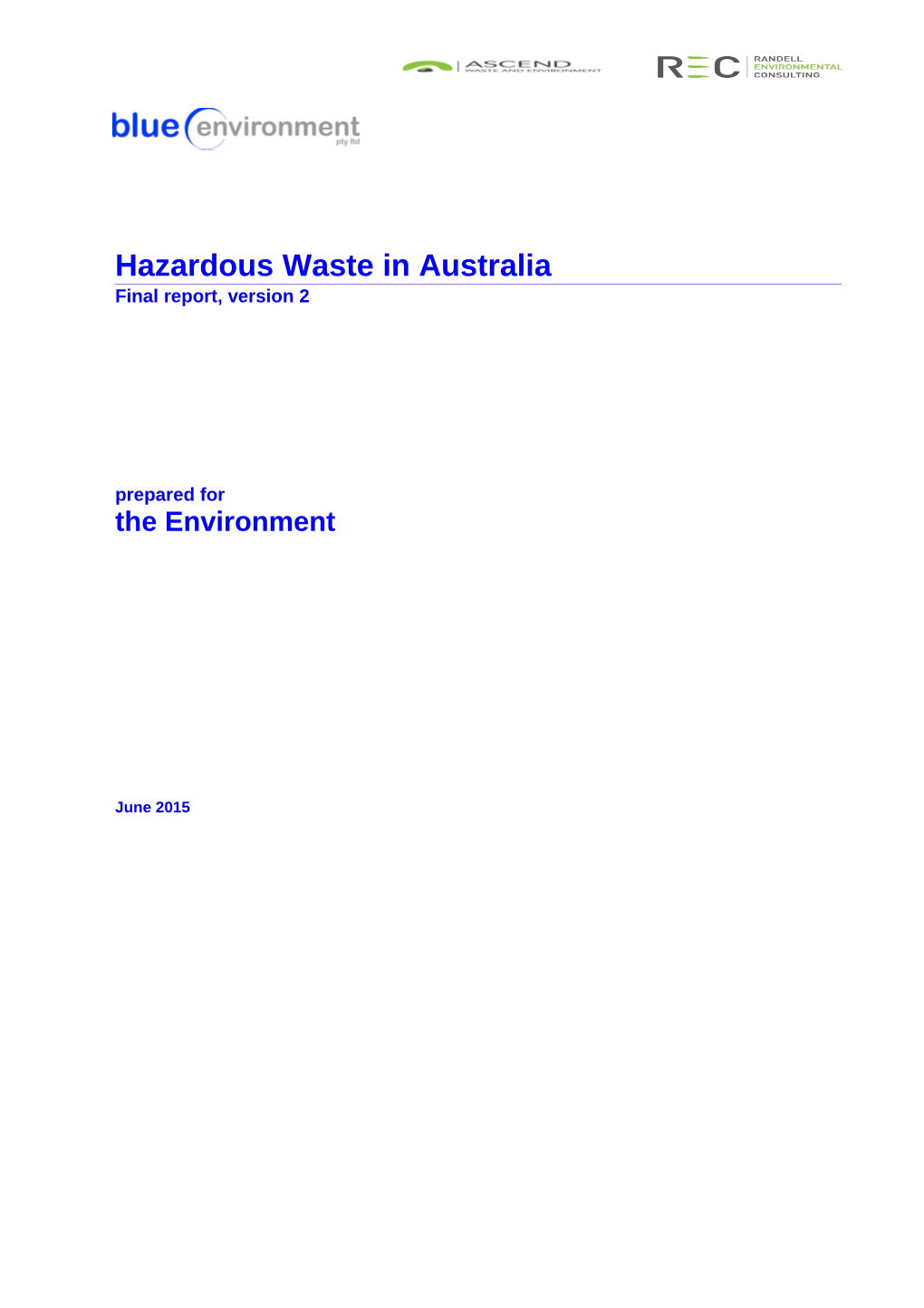 Hazardous Waste in Australia
