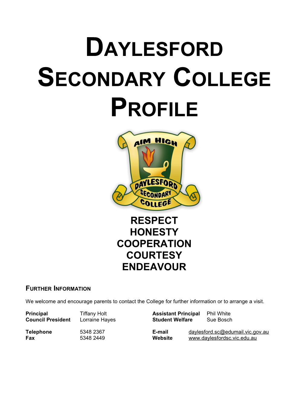 Daylesford Secondary College Profile
