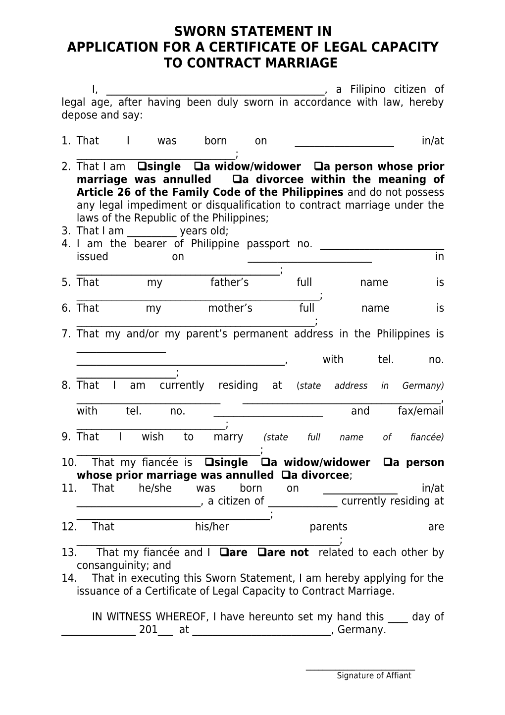 LCCM-Applic Form and List of Req