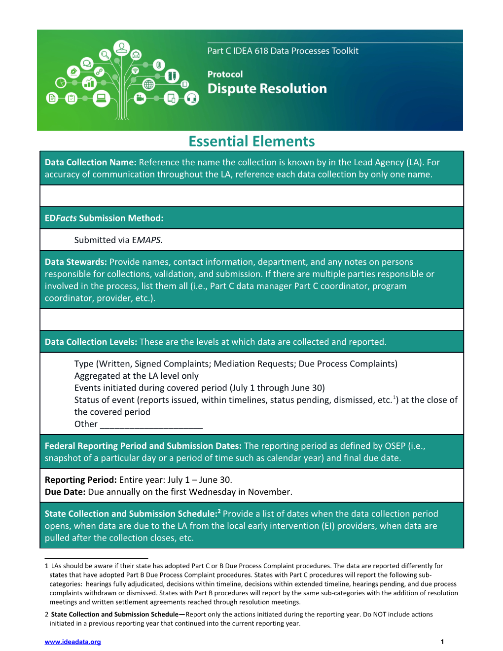 Part C IDEA Data Processes Toolkit