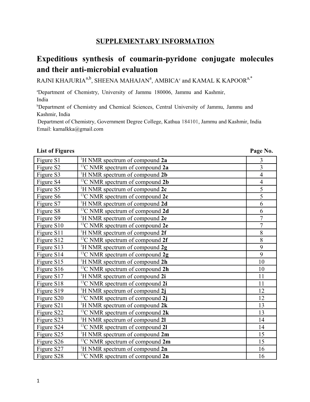 Expeditious Synthesis of Coumarin-Pyridone Conjugate Molecules and Their Anti-Microbial