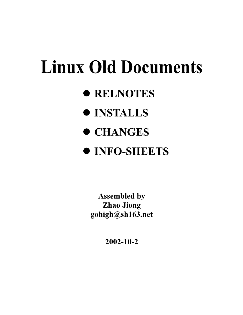 Linux Old Documents