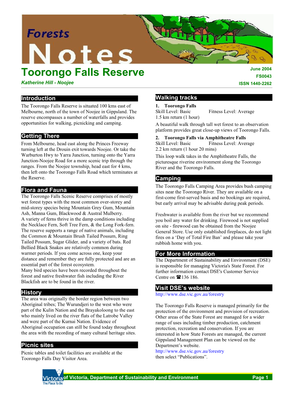Toorongo Falls Reserve
