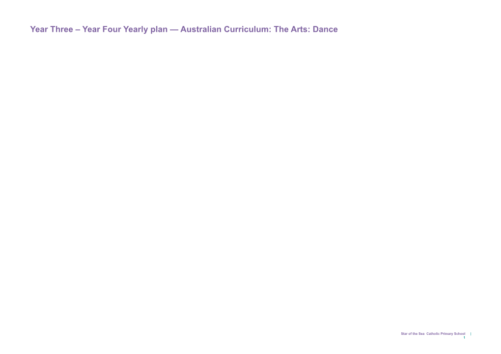 Prep Year Plan Australian Curriculum: English