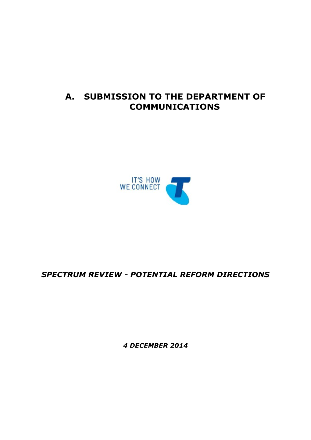 Spectrum Review - Potential Reform Directions