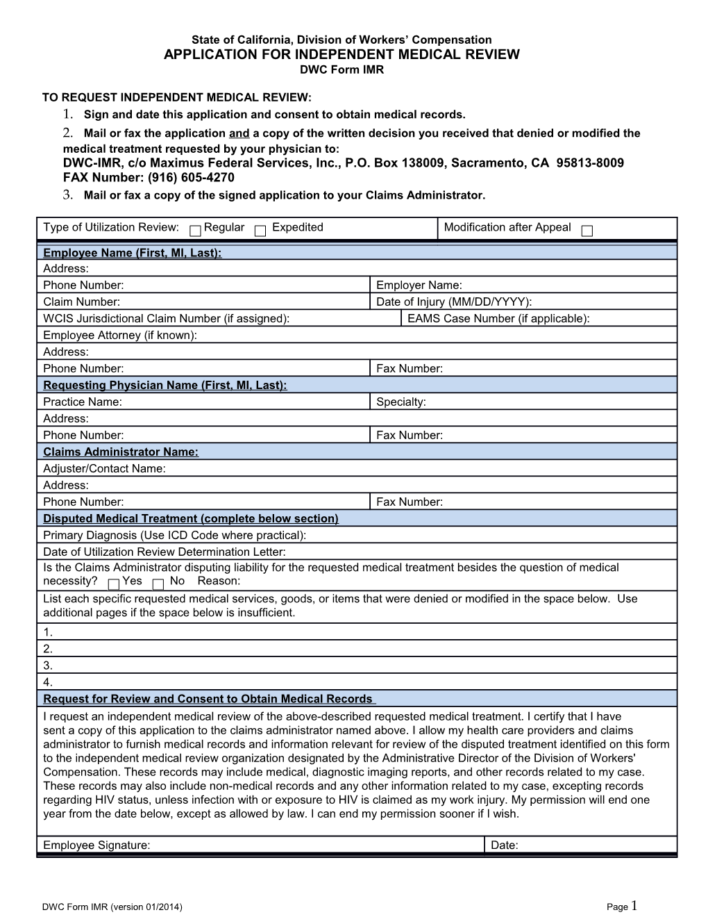 State of California, Division of Workers Compensation