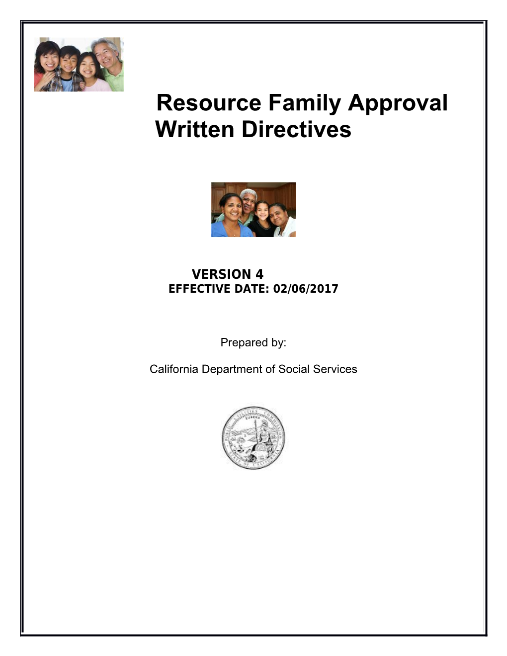 Resource Family Approval Program