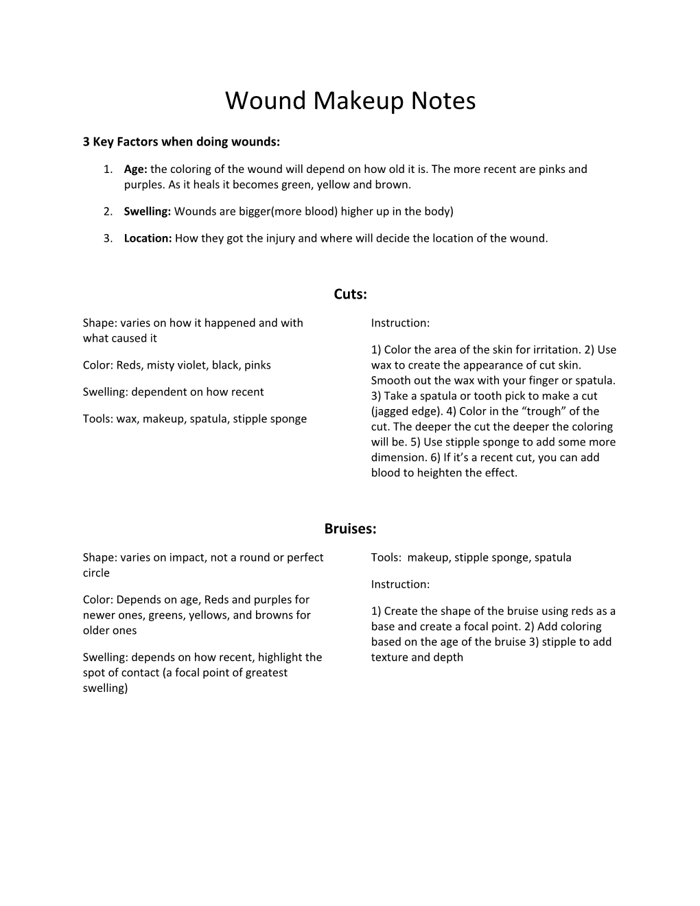 3 Key Factors When Doing Wounds