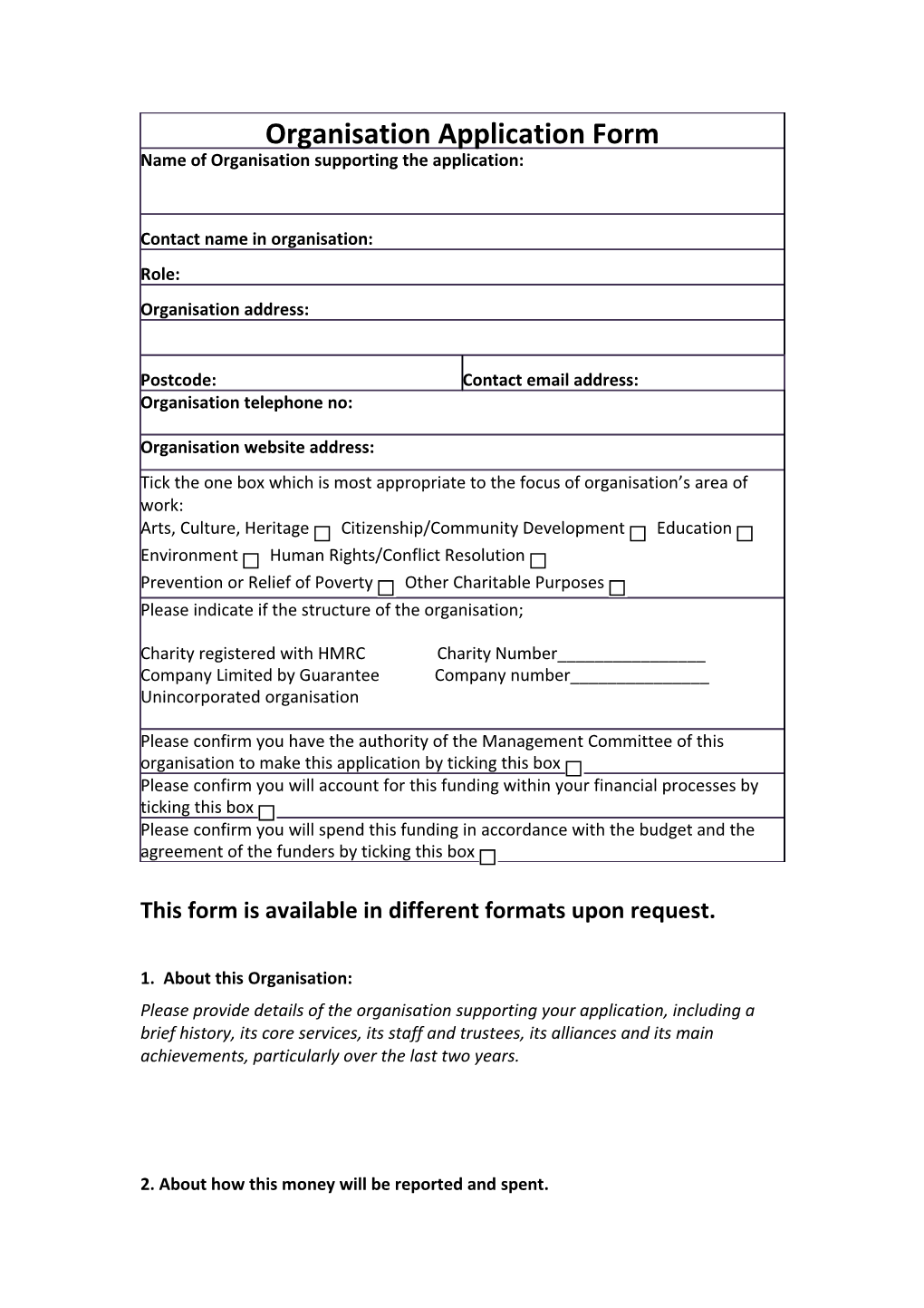 This Form Is Available in Different Formats Upon Request