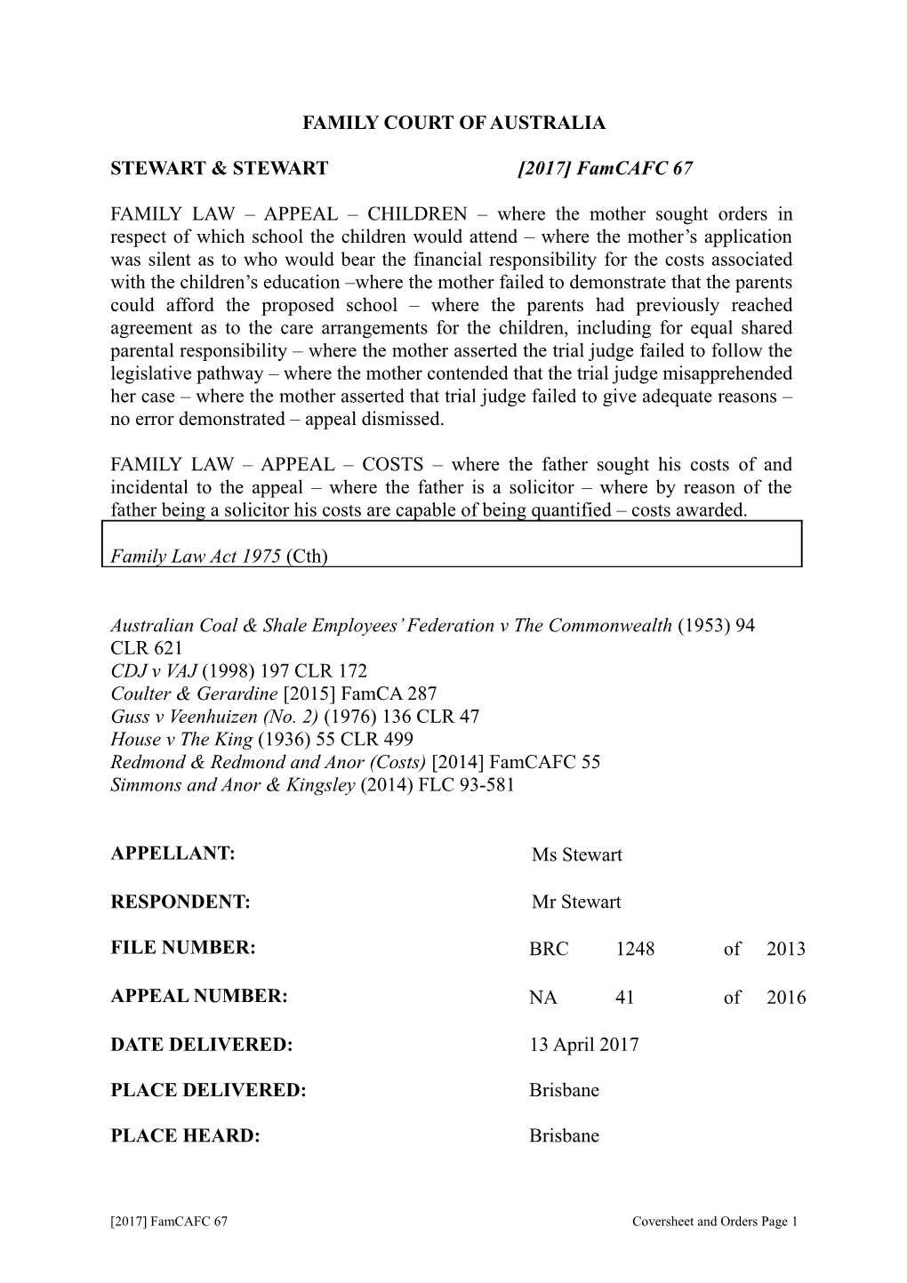 Family Court of Australia