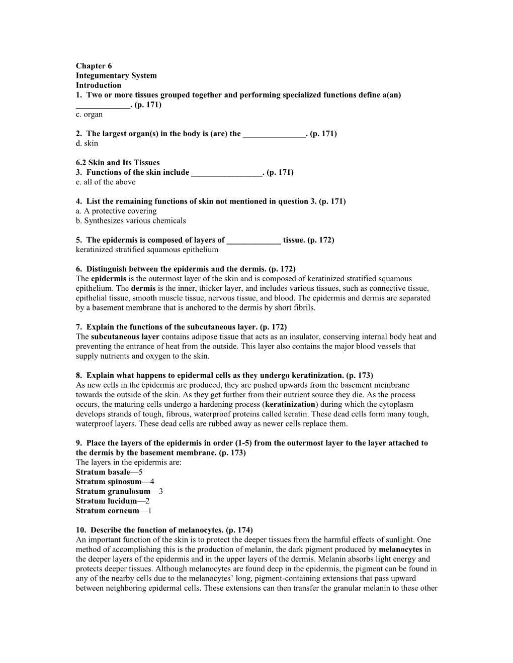 1. Two Or More Tissues Grouped Together and Performing Specialized Functions Define A(An)