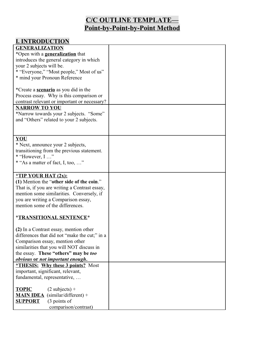 Point-By-Point-By-Point Method