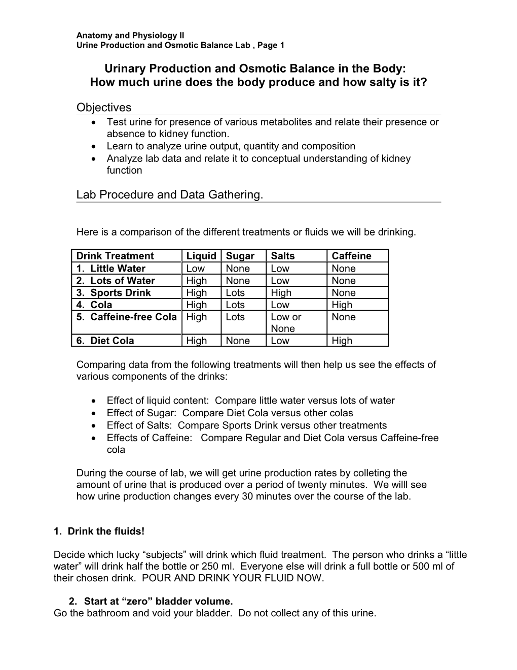 Urinary Production and Osmotic Balance in the Body: How Much Urine Does the Body Produce