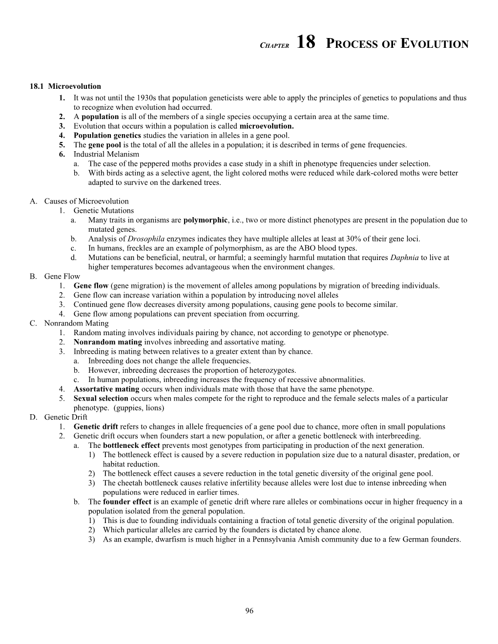 Chapter 19 Process of Evolution