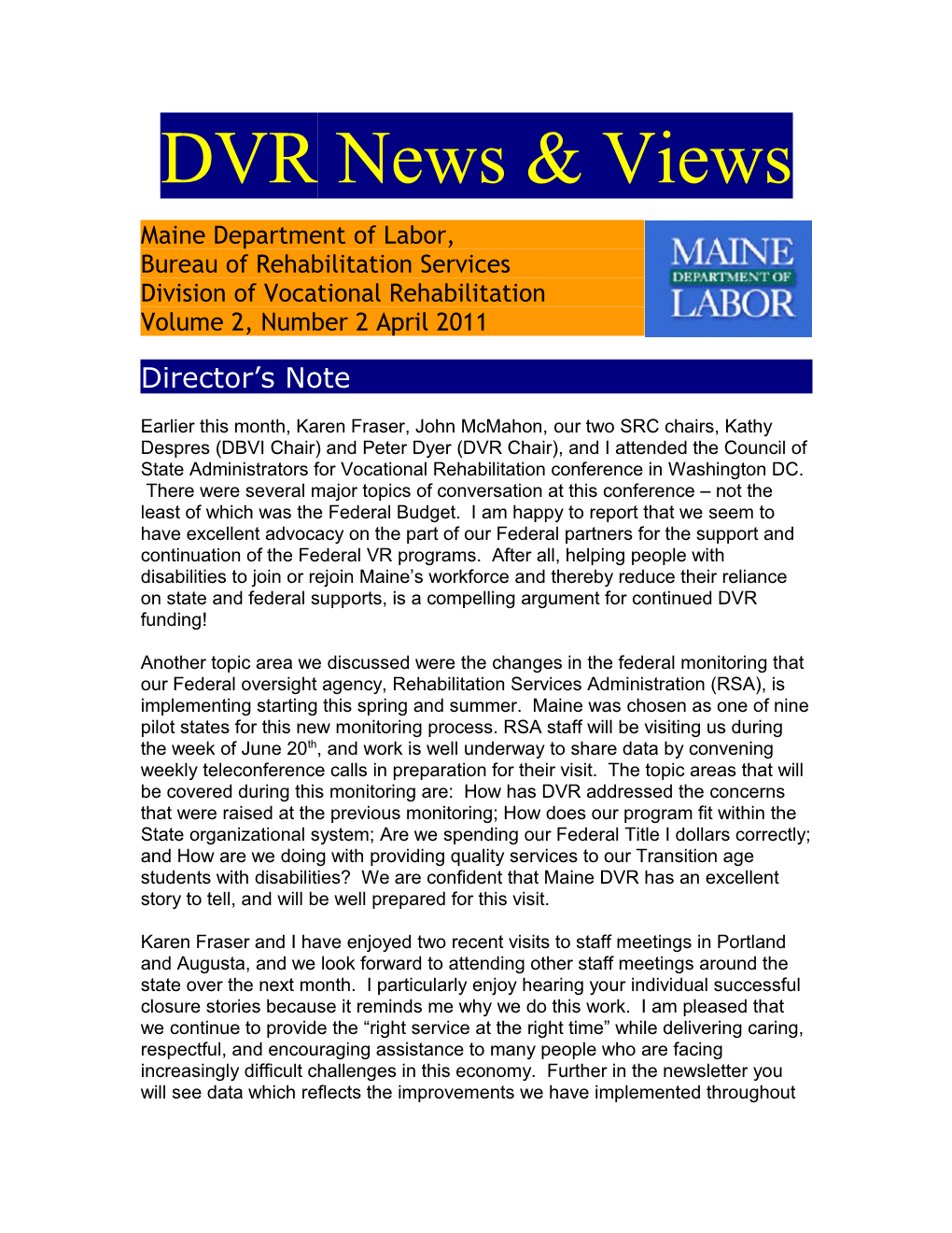 DVR News & Views