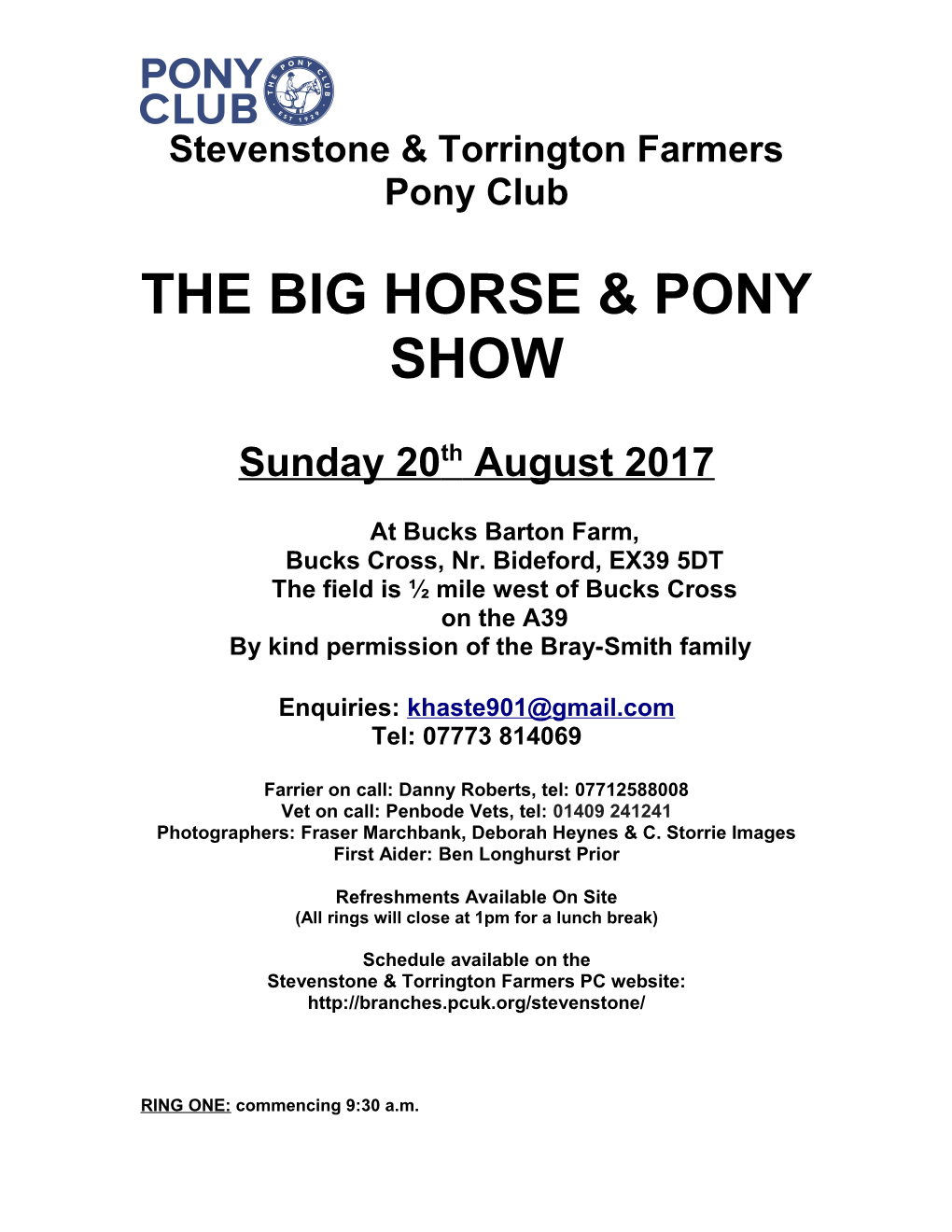 Torrington Farmers Pony Club