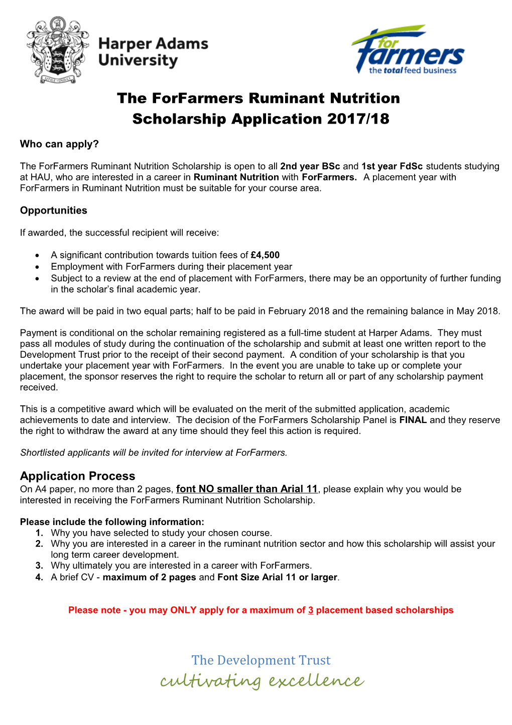 The Shropshire Group Scholarship Is Open to All Agriculture / Agriculture Engineering 1St