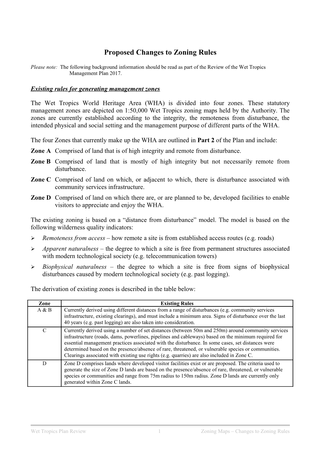 Zoning Maps - Changes to Zoning Rules