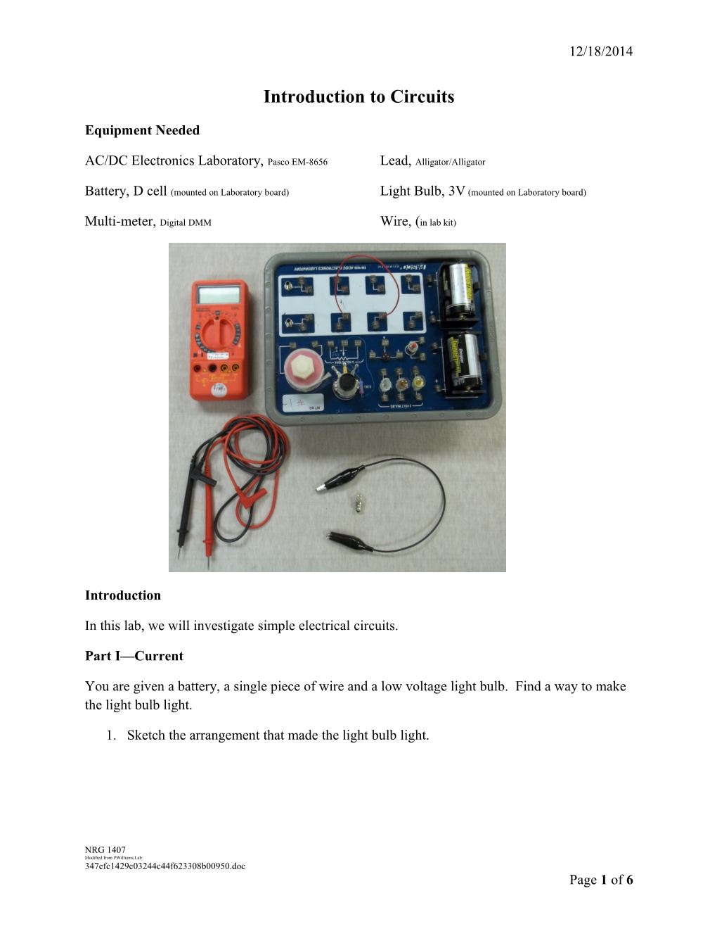 Introduction to Circuits