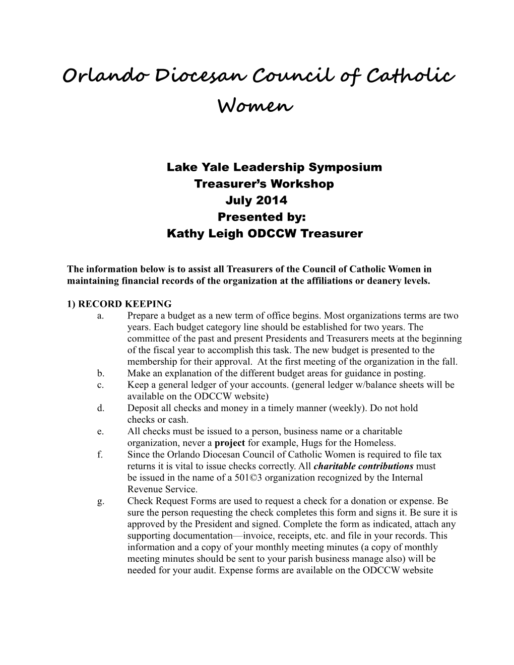 Lake Yale Leadership Symposium