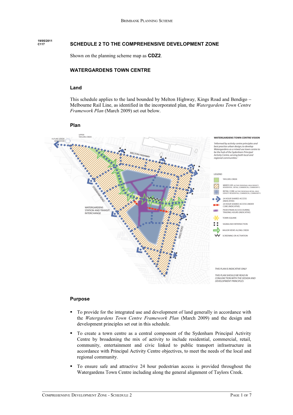 Shown on the Planning Scheme Map As CDZ2