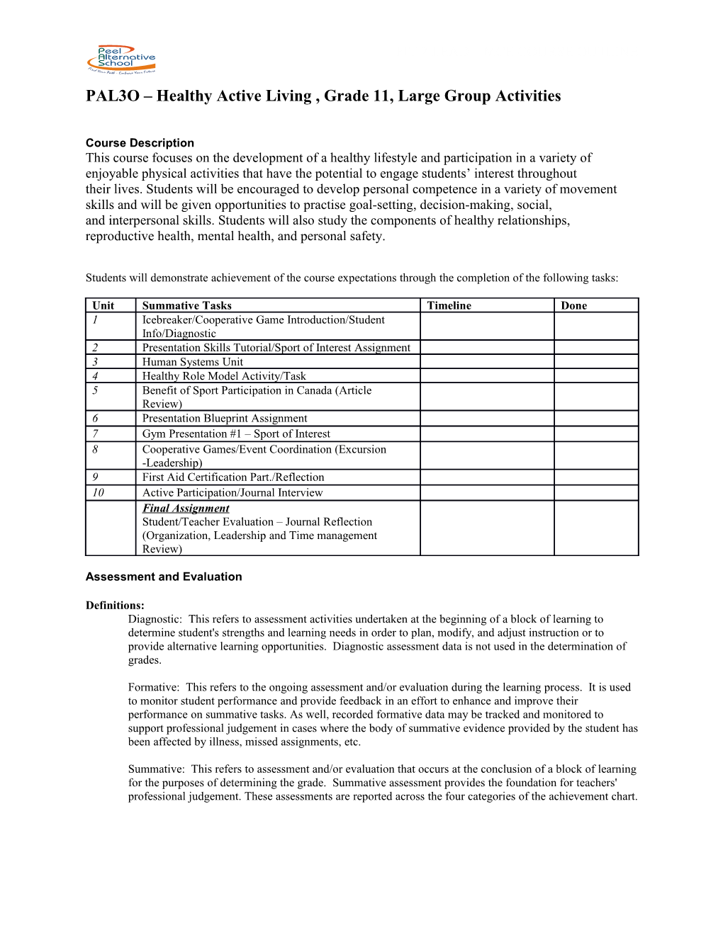 Fit 2 Lead MCE Course Outline