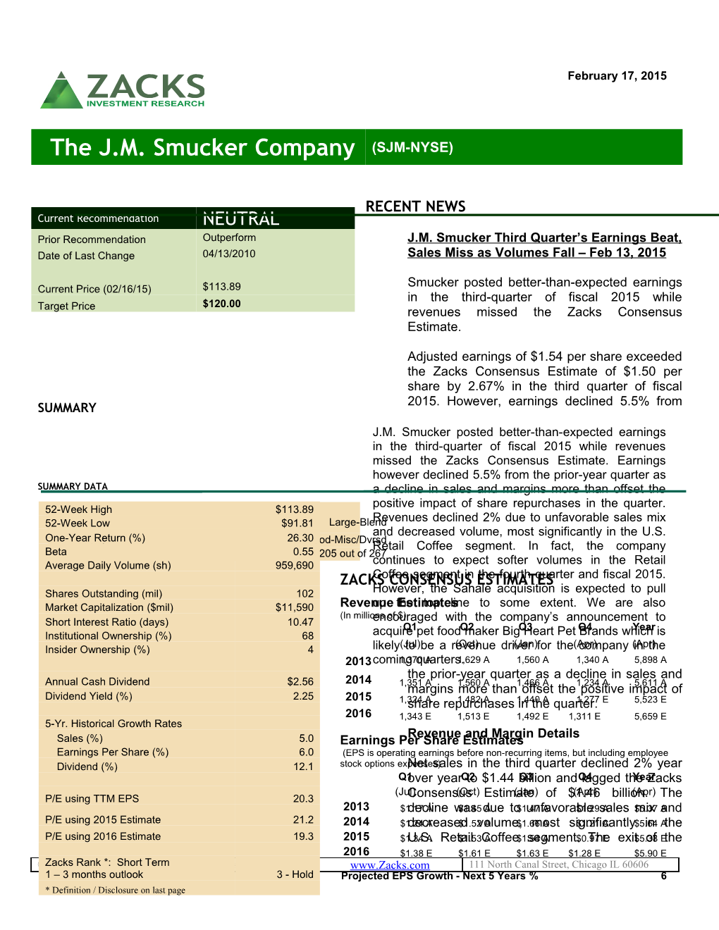 The J.M. Smucker Company