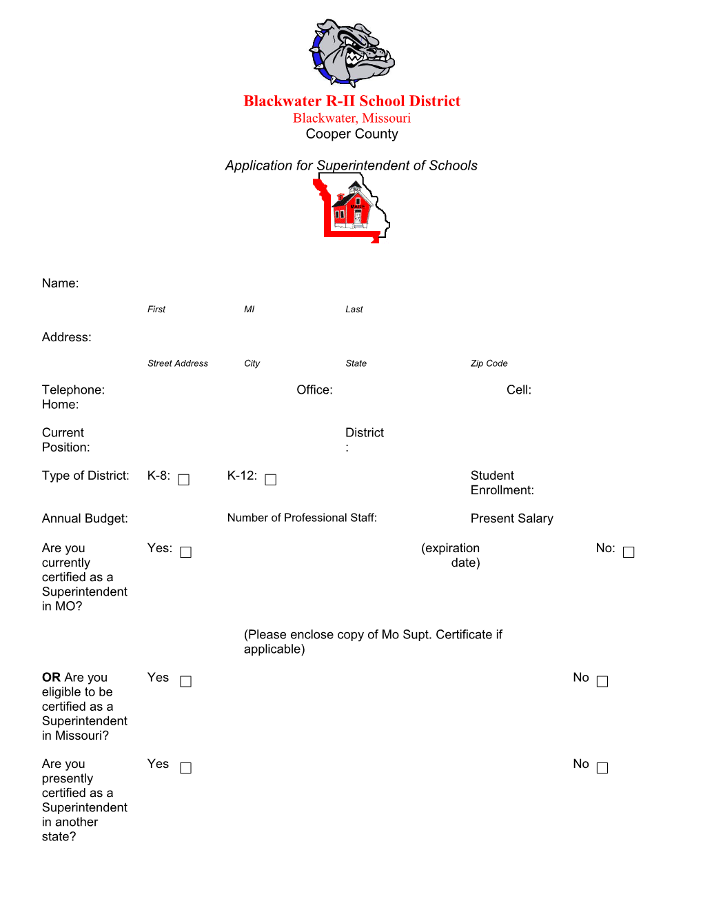 Educational Preparation - Beginning with Bachelor's Degree