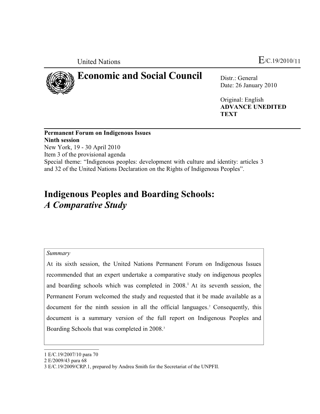Indigenous Peoples and Boarding Schools