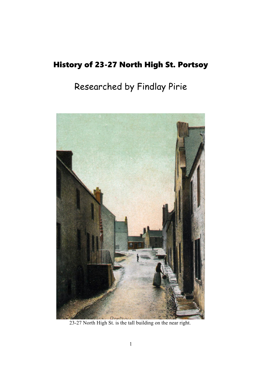 History of 23-27 North High St