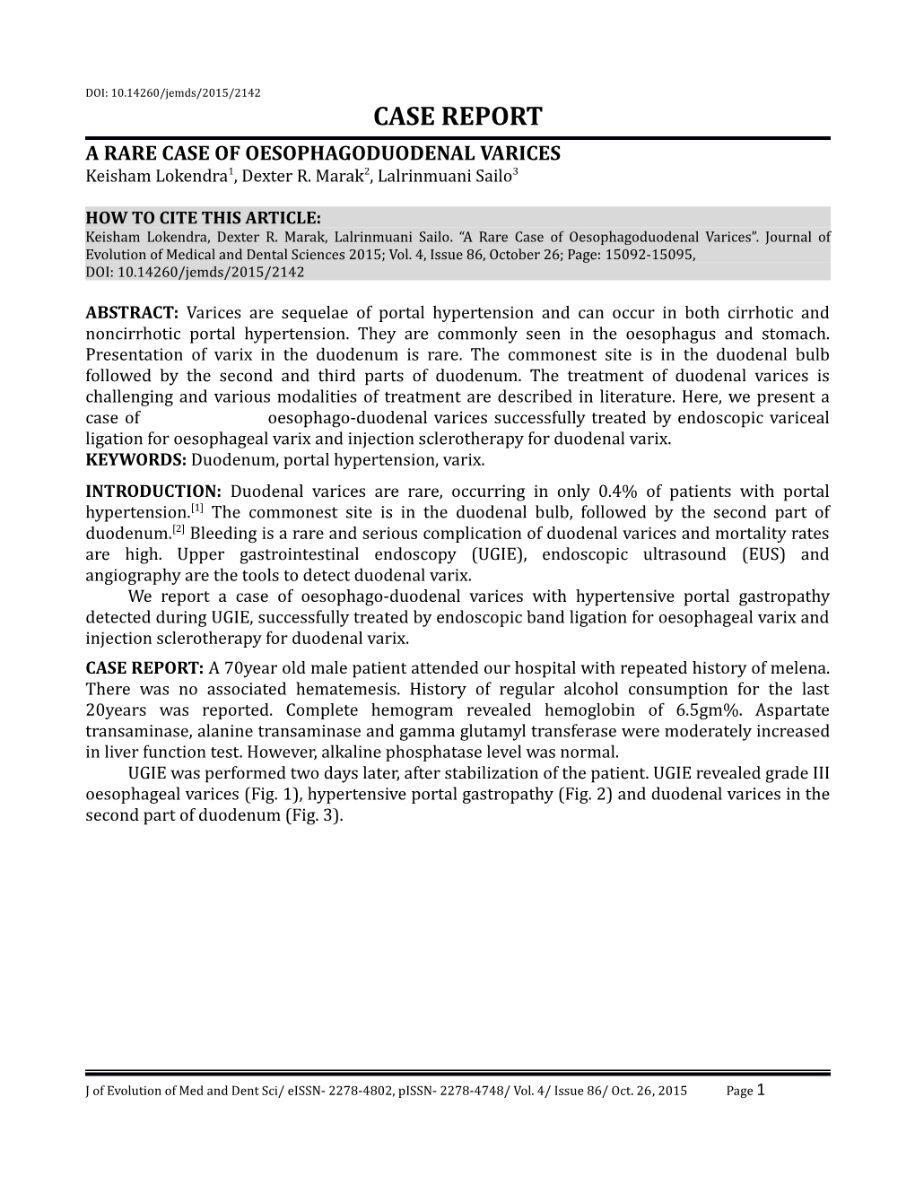 A Rare Case of Oesophagoduodenal Varices