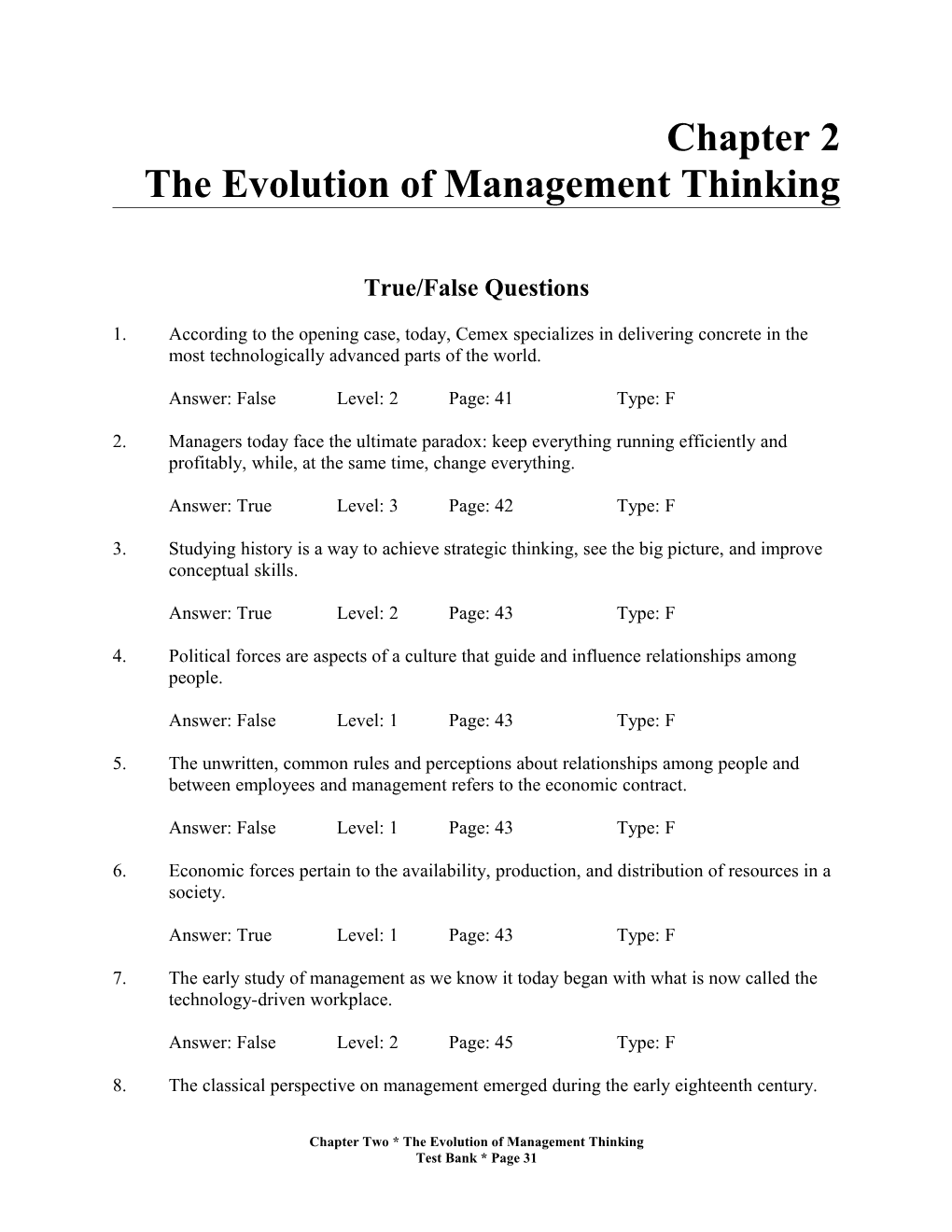 The Evolution of Management Thinking