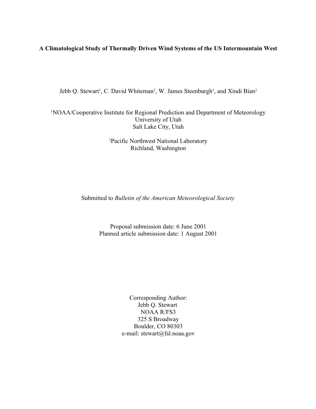 A Climatological Study of Thermally Driven Wind Systems of The