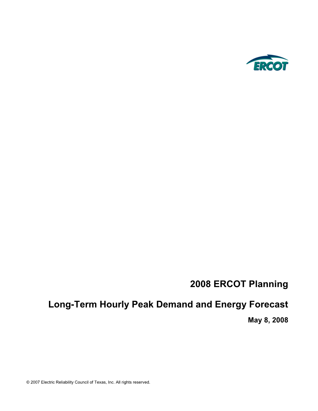 Hourlypeak Demand and Energy Forecast Page 1 of 36