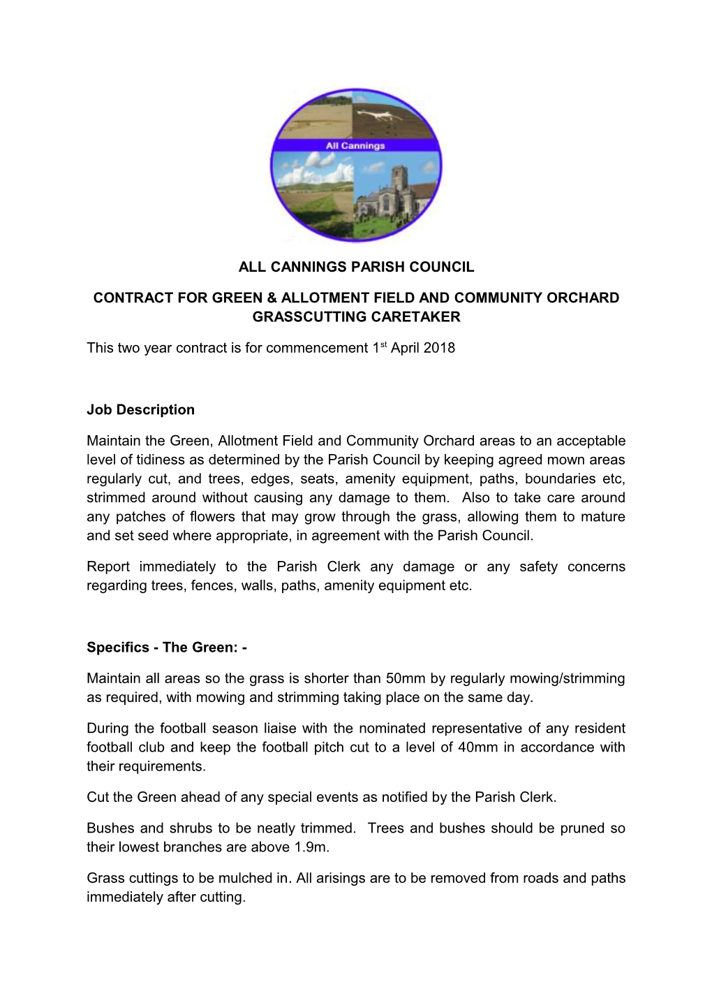 All Cannings Parish Council