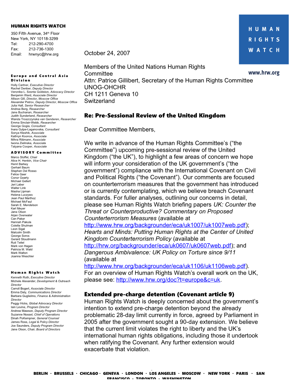 Members of the United Nations Human Rights Committee