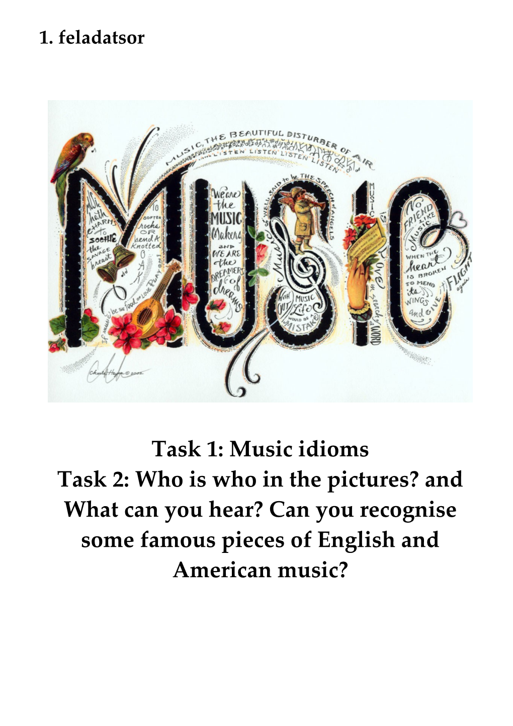 Task 1: Music Idioms