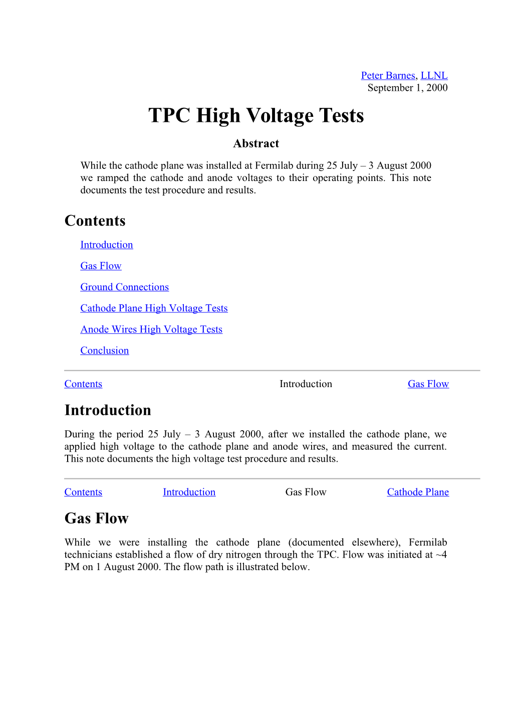 TPC High Voltage Tests