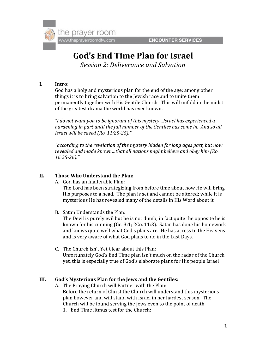 God S End Time Plan for Israel