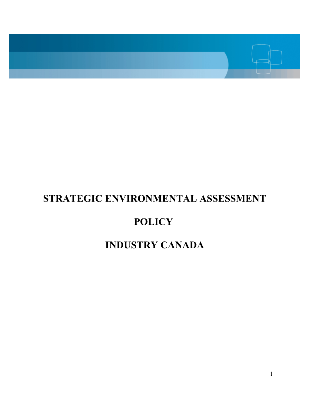 Strategic Environmental Assessment