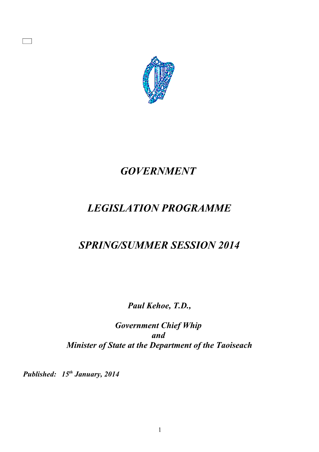 Legislation Programme