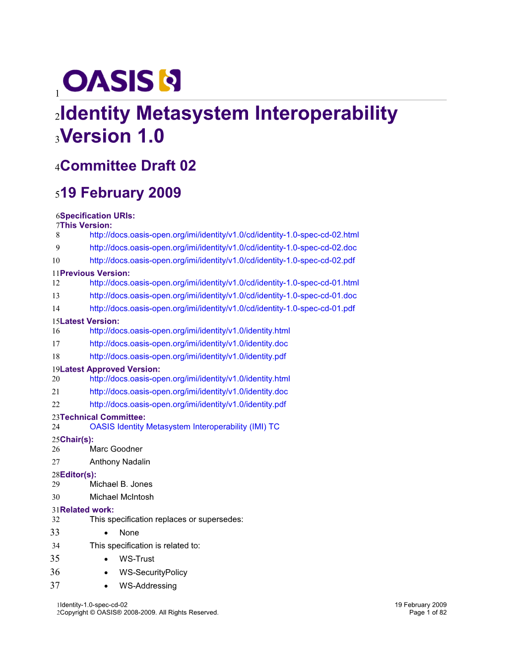 Identity Metasystem Interoperability