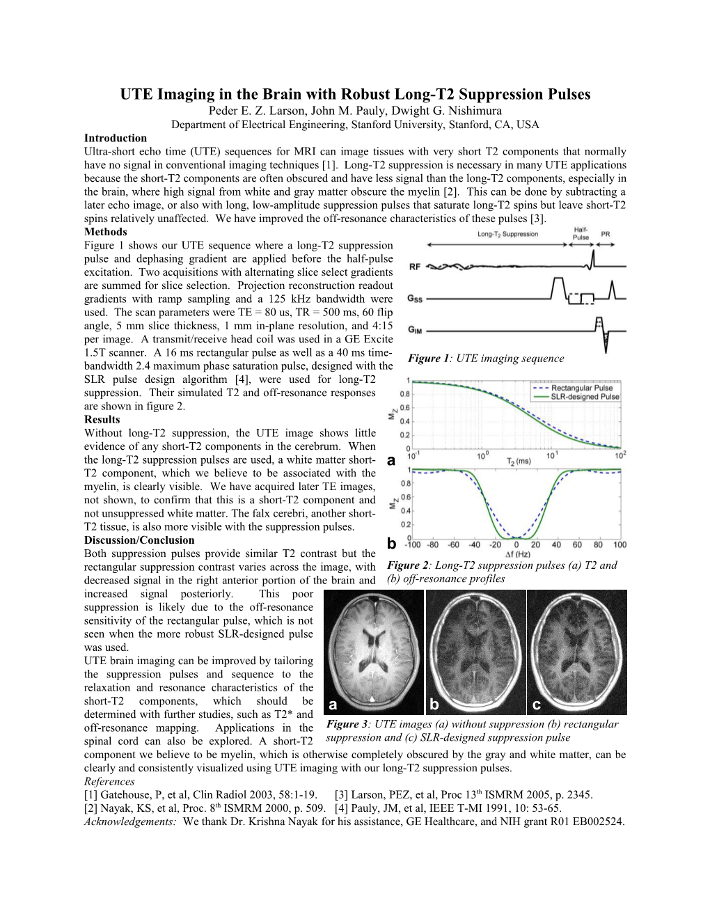 Imaging Short-T2 Components with Improved Long-T2 Suppression Pulses in Ultra-Short Echo