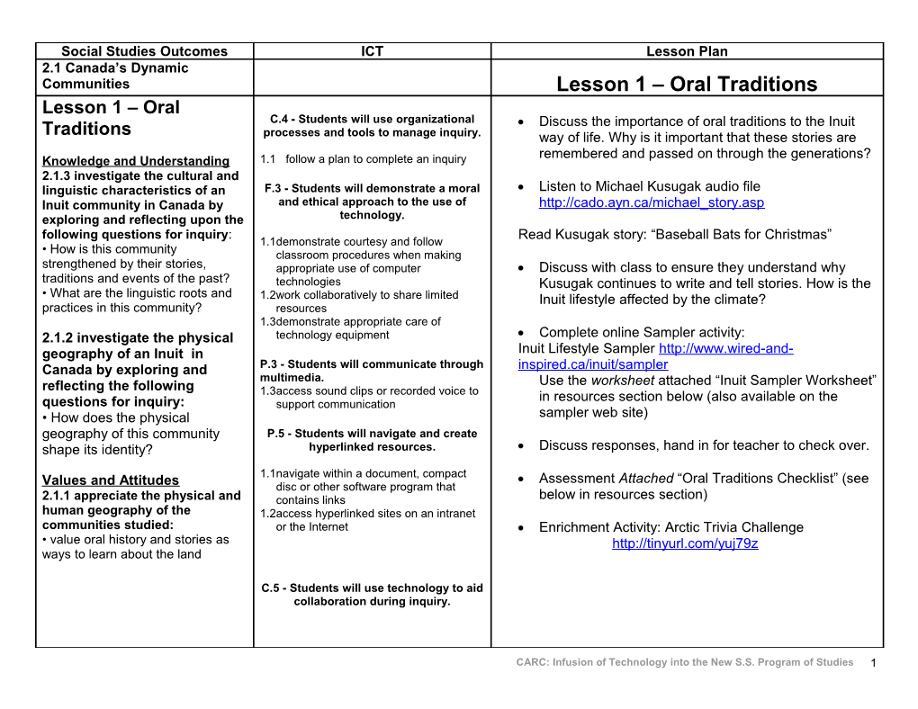 ICT Outcomes, Division 1 Grade 3 S