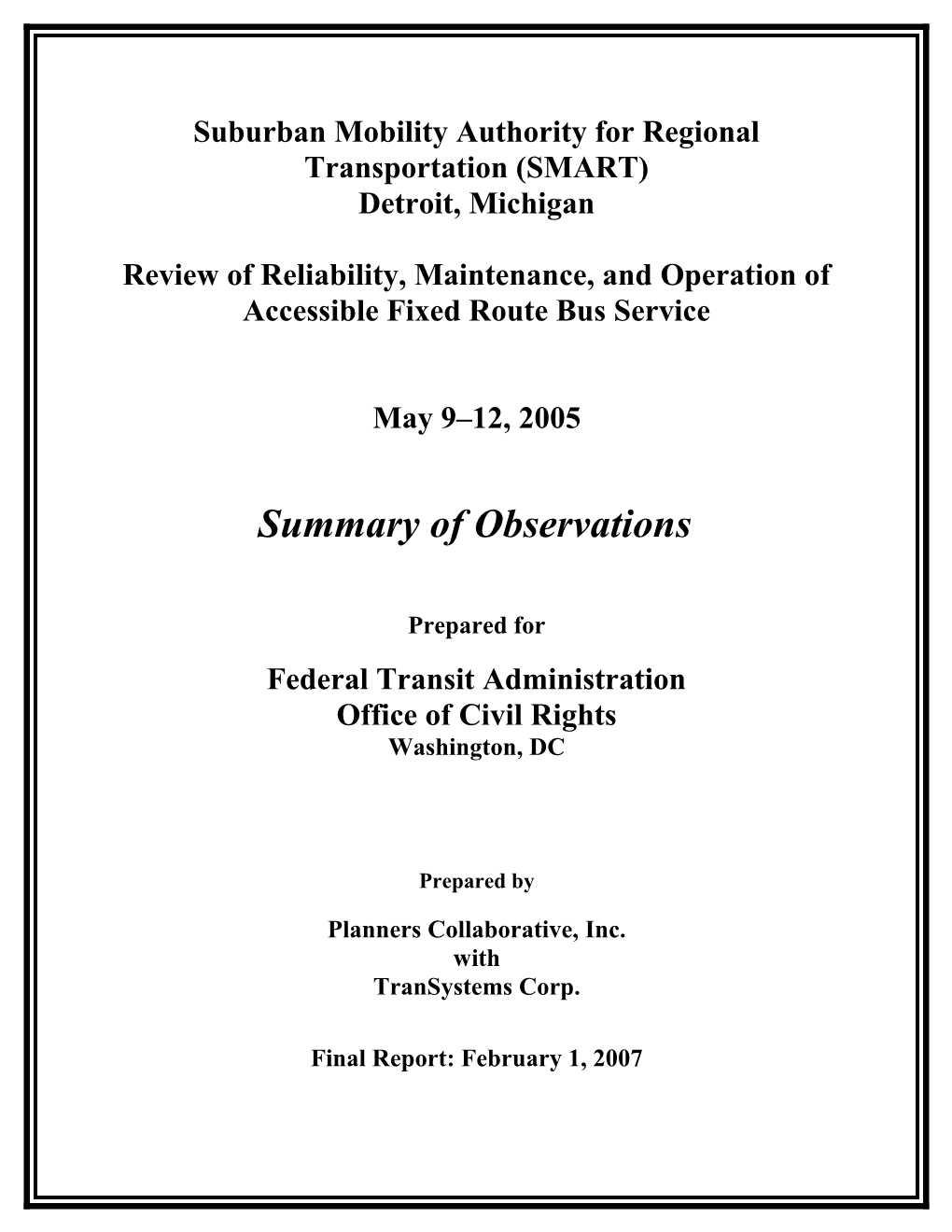 Maryland Mass Transit Administration (MTA)