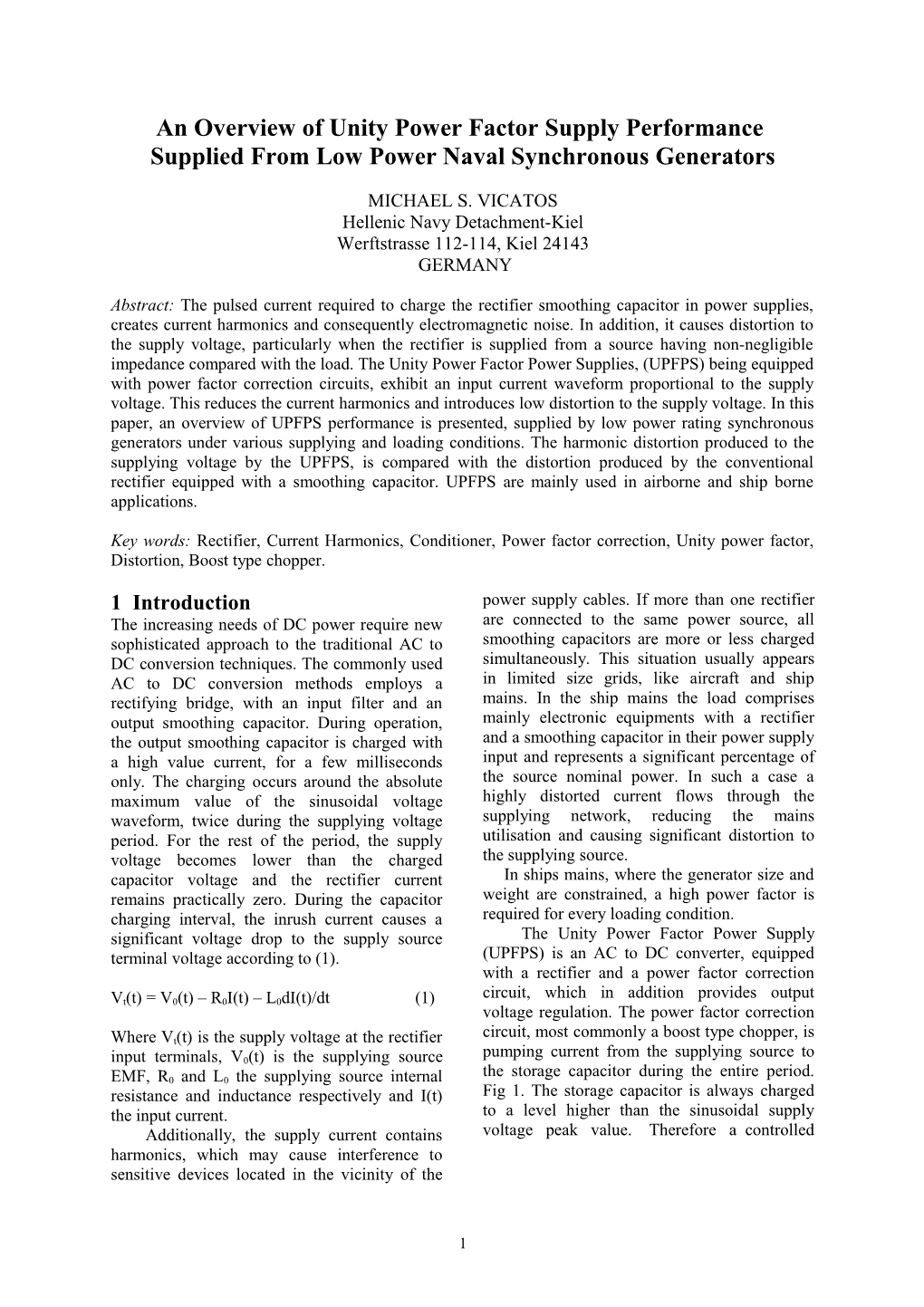 An Overview of Unity Power Factor Power Supply Performance Supplied ...