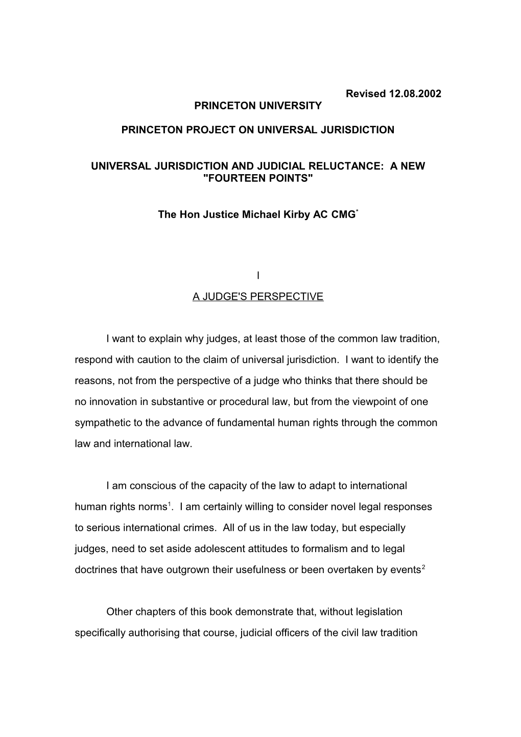 Princeton Project on Universal Jurisdiction